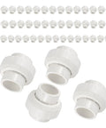 Top Shelf 50 Pack Of 2 Inch Pvc Slip Union Coupling Adapter Fittings Schedule 40 Pipe Connector For Water Lines 150 Psi Rated fittings displayed