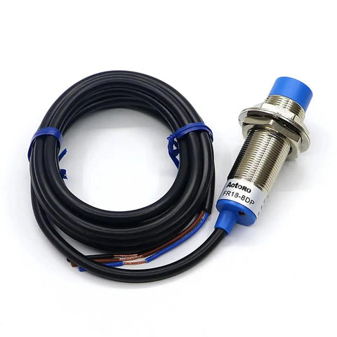 Industrial M18 Inductive Proximity Switch And Motion Sensor Light For Precise Automation FR18 5DO LJ18A3 5Z EX Cylinder Photoelectric Sensor Durable Safe Switching Ideal For Factory Machinery And Robotics, M18 cylindrical metal sensor with cable