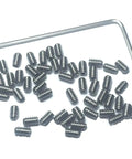 50 Piece 4-40 By 3/16 Inch Stainless Steel Hex Socket Set Screws With Allen Head And 1.27mm Allen Wrench 304 Stainless