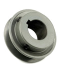 Beefy Double Groove 2.5 Inch V Belt Pulley With 1 Inch Bore Fixed Bore And One Quarter Inch Keyway Cast Iron 2 Groove Sheave