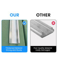Comparison of Six Point Six Ft Greenhouse Lock Channel And Spring Wire Set with competitor product, highlighting material quality.