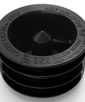 Top view of waterless trap seal for 1.5 inch drains, protect pipes 37 to 45 mm, easy 2 to 4 inch recess install, odor and pest barrier.