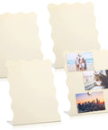 Four Piece Scalloped Magnetic Memo Boards Set For Desk Or Wall Display Eleven By Eight Point Five Inch with photos attached.