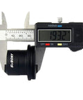 Digital caliper measuring the 1.25 Inch T2 T Ring And T Adapter Metal Telescope Camera Connector for Canon EOS EF Lenses