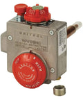 Heavy Duty Natural Gas Water Heater Thermostat And Control Valve With 45000 BTU Output and clear temperature control dials.