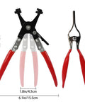 42 Piece 24 To 46 mm Spring Hose Clamps Set With Swivel Flat Clamp Pliers And Hose Removal Pliers Assortment Kit Tools