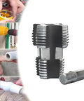 Heavy Duty Pvc Pipe Threader Kit With Electric Drill Adapter And One Half Inch Reusable Die for plastic pipes and plumbing.