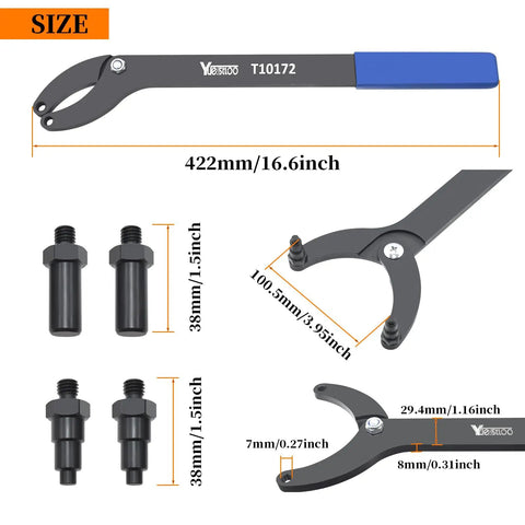Pro Grade Timing Belt Change Tool Kit For Camshaft Locking And Pulley Assembly VAG 3036 T10172 Compatible VW Golf Maintenance