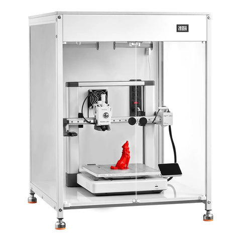 Badass Enclosed 3D Printer Tent With Hella Steady Chamber Heating And Smart Dual Pass Ventilation Featuring Integrated Led Task Lights Dustproof Waterproof Acrylic Housing For Zero Hassle Printing