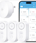 Upgraded Smart Water Leak Detector With 1s Alarm 3 Pack Long Range Connectivity Up To 1804 Feet Through Walls For Home Basements Kitchens And More In Any Home wireless leak sensors with smartphone app
