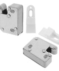 Two Pack Stainless Steel Kitchen Cabinet Door Catch Latch With Soft Closing Roller Mechanism For Handleless Cabinets No Fuss