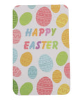 Super Hype DIY Acrylic Keychain Blank Kit Includes Sixty Clear Blanks Plus Rings Tassels Bags And Paper Cards For Painting Projects That Turn Awesome Custom Designs Great Value Set For Beginners Making Personalized Things That Look Totally Cool. rectangular acrylic blank with Easter egg pattern and Happy Easter text
