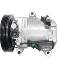 Mercedes Benz Smart Fortwo 451 1.0L Air Conditioning Compressor Pump With SS96 Pulley PV4 Direct Fit Replacement For 1322300011 A1322300011 Lightweight Aluminum Housing Built Tough For Long Life, silver compressor with black pulley