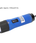 Budget-Friendly Preset Portable Screwdriver With Replaceable Bits For Precision Instruments And Machinery Manufacturing, Handy Hand Tool With Auto Forward And Reverse Switching And Audible Alarm, blue 156mm handle