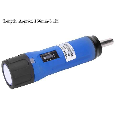 Budget-Friendly Preset Portable Screwdriver With Replaceable Bits For Precision Instruments And Machinery Manufacturing, Handy Hand Tool With Auto Forward And Reverse Switching And Audible Alarm, blue 156mm handle