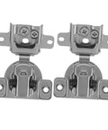 Two Pack Adjustable Folding Cabinet Door Hinges With Quiet Soft Close Inward Opening Metal Hinges