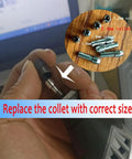 Pro Grade 24 Piece Wool Felt Polishing Bits Kit For Rotary Tools With Three Thirty Second Inch Shank sizes demonstration