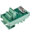DB9 Male DIN Rail Terminal Block Module For 9 Pin D Sub RS232 Breakout Adapter With Screw Terminals No Solder Interface