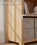 Heavy Duty Stainless Steel 90 Degree Corner Brace L Bracket used on a wooden bookshelf for stability and support.