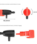 Image of 30 Pack Adjustable Drip Emitters for Garden Irrigation, showing size and adjustable flow for 4mm and 7mm hoses.