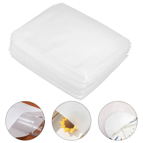 Stack of 100 Pack EPE Foam Pouches For Packing Dishes And Fragile Items Lightweight Cushioning Wrap Pouches Bulk Pack Protective Wrapping Bags For Shipping Supplies White.