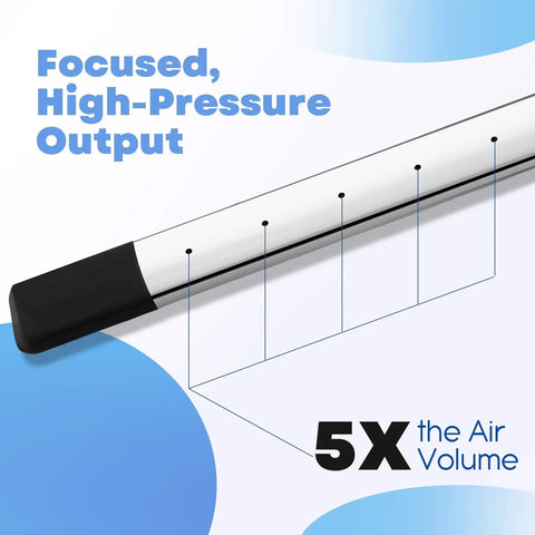 Close-up of 16 Inch Air Filter and Radiator Cleaning Wand focusing on high-pressure output for cooling systems.