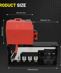 Dimensions of Straight Bolt On Fuse Distribution Block For Chevy Silverado Tahoe Suburban And Gmc Sierra Yukon Cadillac Escalade Solid Build Replaces 84354716 22985570