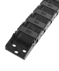 Drag Chain Cable Carrier 2Pcs R38 18mm X 37mm Inner H X Inner W Black Nylon Wire Carrier For CNC Machines 1M Length Noise Reducing Wear Resistant Custom Length By Linking Or Splitting, black nylon