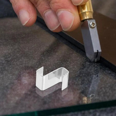 Stainless Steel Z Shaped Glass Clamps For Greenhouse Panels 100 Pack Fixing Clips For Garden Doors Windows Windproof No Fuss Easy Install And Maintenance Kit Included
