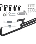 Beefed Up Throttle Cable Mount Kit For 4150 Carburetor Adjustable Steel Bracket Black with mounting hardware