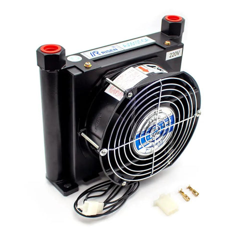 Heavy Duty Hydraulic Air Cooler With 10 Liters Per Minute Flow, 1.2 kW Cooling, Aluminum Alloy Radiator Oil Cooler For Hydraulic Systems, 3 MPa Max Pressure, Industrial Aluminum Heat Exchanger, Wide Voltage Options Up To AC380V