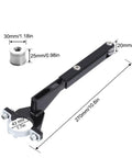 Quick Swap Angle Grinder To Belt Sander Converter Kit Heavy Duty Sanding Adapter dimensions shown on tool components