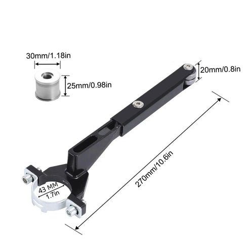 Quick Swap Angle Grinder To Belt Sander Converter Kit Heavy Duty Sanding Adapter dimensions shown on tool components