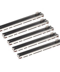 Five Pack B100K Linear Slide Potentiometer 128mm Long, 100mm Travel, 10mm Handle Fader, 5 Pin For Dimming, Tuning, Mixing Console And Audio Electronics, Variable Resistors