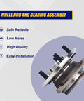 Front Wheel Bearing Hub Assembly For Jeep Cherokee 1989 to 1999, Comanche 1990 to 1992, Grand Cherokee 1993 to 1998, side view