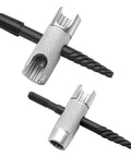 Amazon KCMOSGI 2-pack grease fitting tools, 4-in-1 zerk tool with knurled silver bodies and black shafts
