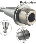 Smooth As Silk ISO20 ER20 Collet Chuck CNC Tool Holder Adapter Built Different For G2.0, showcasing smooth steel finish and precise collet clamp.