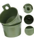 Ergonomic Garden Water Scoops Two Pack For Easy Plant Care, Multi Purpose Water Ladles For Efficient Watering And Fertilizing, Durable Plastic Tools For Home Yard Maintenance, Quick Reach For Pots, Beds, And Raised Planters, green plastic scoop