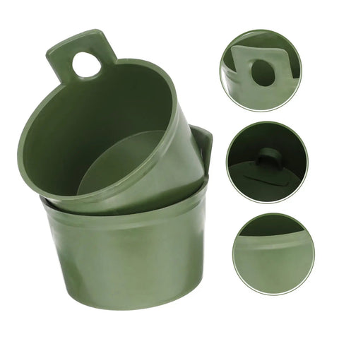 Ergonomic Garden Water Scoops Two Pack For Easy Plant Care, Multi Purpose Water Ladles For Efficient Watering And Fertilizing, Durable Plastic Tools For Home Yard Maintenance, Quick Reach For Pots, Beds, And Raised Planters, green plastic scoop