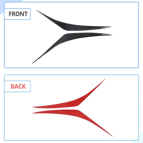 Subaru Crosstrek Front Headlight Eyebrow Trim Strips Eyelids Eye Lid Decorative Sticker Upper Panel For 2024 2025