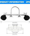 Heavy Duty Mobile Pulley Brackets With 360 Degree Swivel Casters For Oil Filled Radiators And Electric Heaters 2 Pack Carbon Steel U Shaped Hook Caster Wheels For Easy Mobility Black, 21cm size