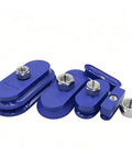 AFS Series AFSB AFSF NBR Long Strip Elliptical Pneumatic Vacuum Suction Cup set, various sizes, blue rubber, industrial automation use.