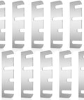 Door hinge shims, 10-pack, stainless steel, 4-inch, silver finish for hinge repair