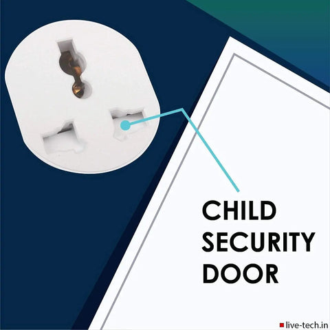 Heavy Duty Smart Surge Protector Power Strip Plug And Play Game Changer with child security door feature for safety.