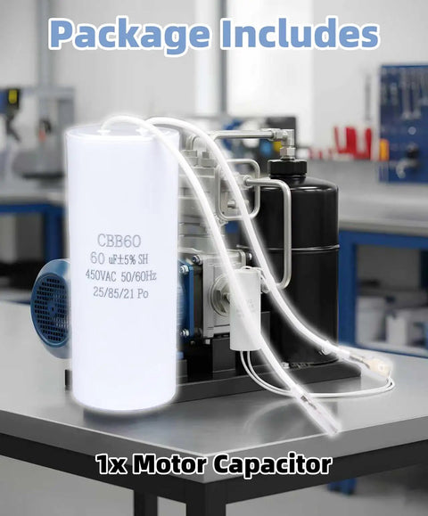 Heavy Duty 60UF Motor Capacitor for 2HP 1 Phase 208-230V 60Hz 1700RPM Rotary Forward Auto Lift Power Units Built To Last