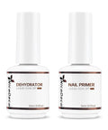 HEMA Free Nail Primer And Dehydrator Kit 2 x 15ml Cruelty Free Vegan Nail Prep bottles front view