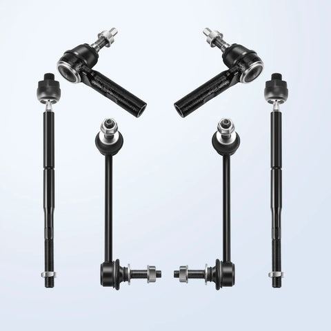 Inner outer tie rods and sway bars from Beefed Up Front Suspension Kit For RWD Cars 05 2010 Chrysler 300 Challenger Charger Magnum