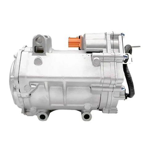 Top Shelf Electric Ac Air Conditioning Compressor For Byd G5 S6 F3 F6 Tang Han Ev Song Plus Dmi side view showing electric unit details.