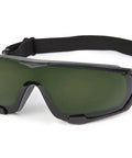 Shade 5 Compact Cutting And Grinding Goggles With IR 5 Protection Anti Fog And Scratch Resistant Green Poly Lens with adjustable strap