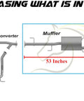 Direct Fit Exhaust Muffler And Tailpipe System Kit Plug-And-Play For Toyota FJ Cruiser 2007 2014 4.0L - Stainless Steel 409 Grade